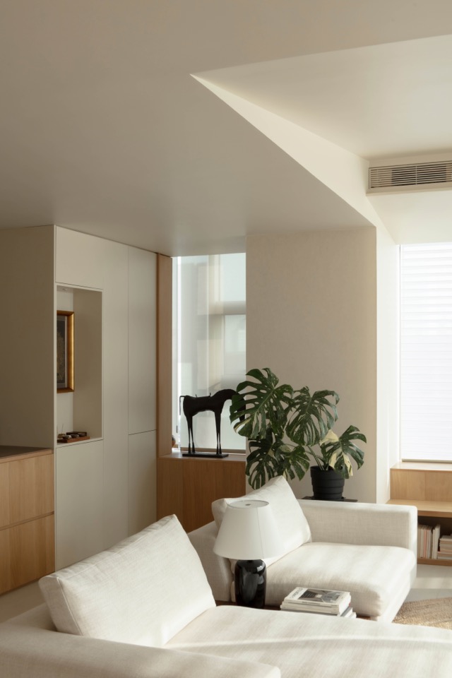 住宅設計,大平層設計,現代風格大平層設計,180㎡大平層設計,180㎡,奶油原木風住宅,大平層設計案例,大平層設計方案,上海,上海大平層和心一味,木卡工作室MUKA ARCHITECTS