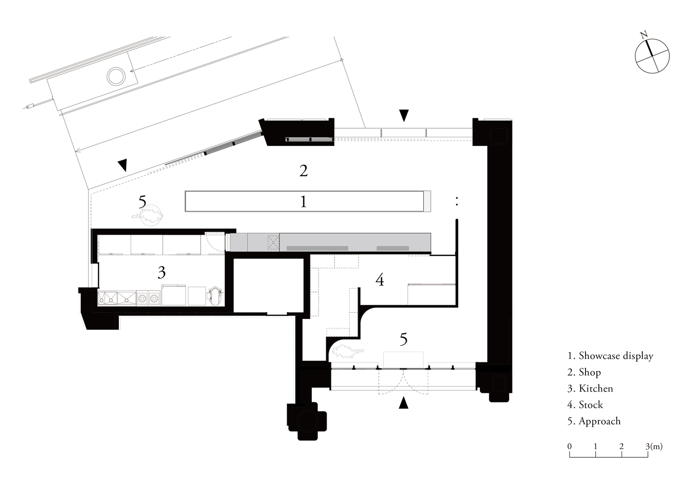 甜品店設計,甜品店設計案例,甜品店設計方案,CASE-REAL,商店設計,和果子店設計,東京,Suzukake和果子店,108㎡,極簡主義