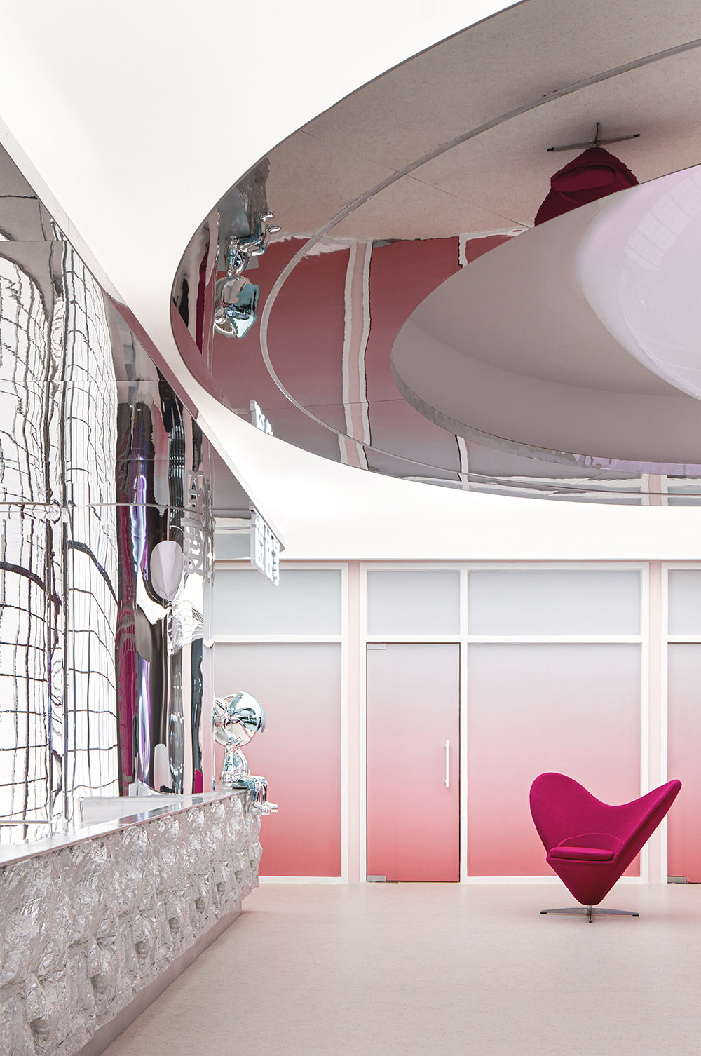 美容院設計,美容店設計,護膚店設計,美容院設計案例,醫美空間設計,醫美中心,貴州CHERRYHOUSE櫻桃家醫療美容抗衰中心,貴州,樓房花朶設計