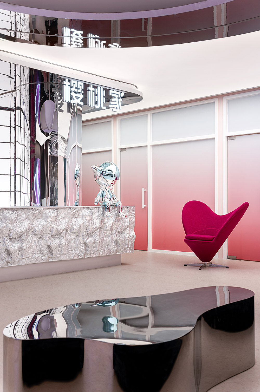 美容院設計,美容店設計,護膚店設計,美容院設計案例,醫美空間設計,醫美中心,貴州CHERRYHOUSE櫻桃家醫療美容抗衰中心,貴州,樓房花朶設計