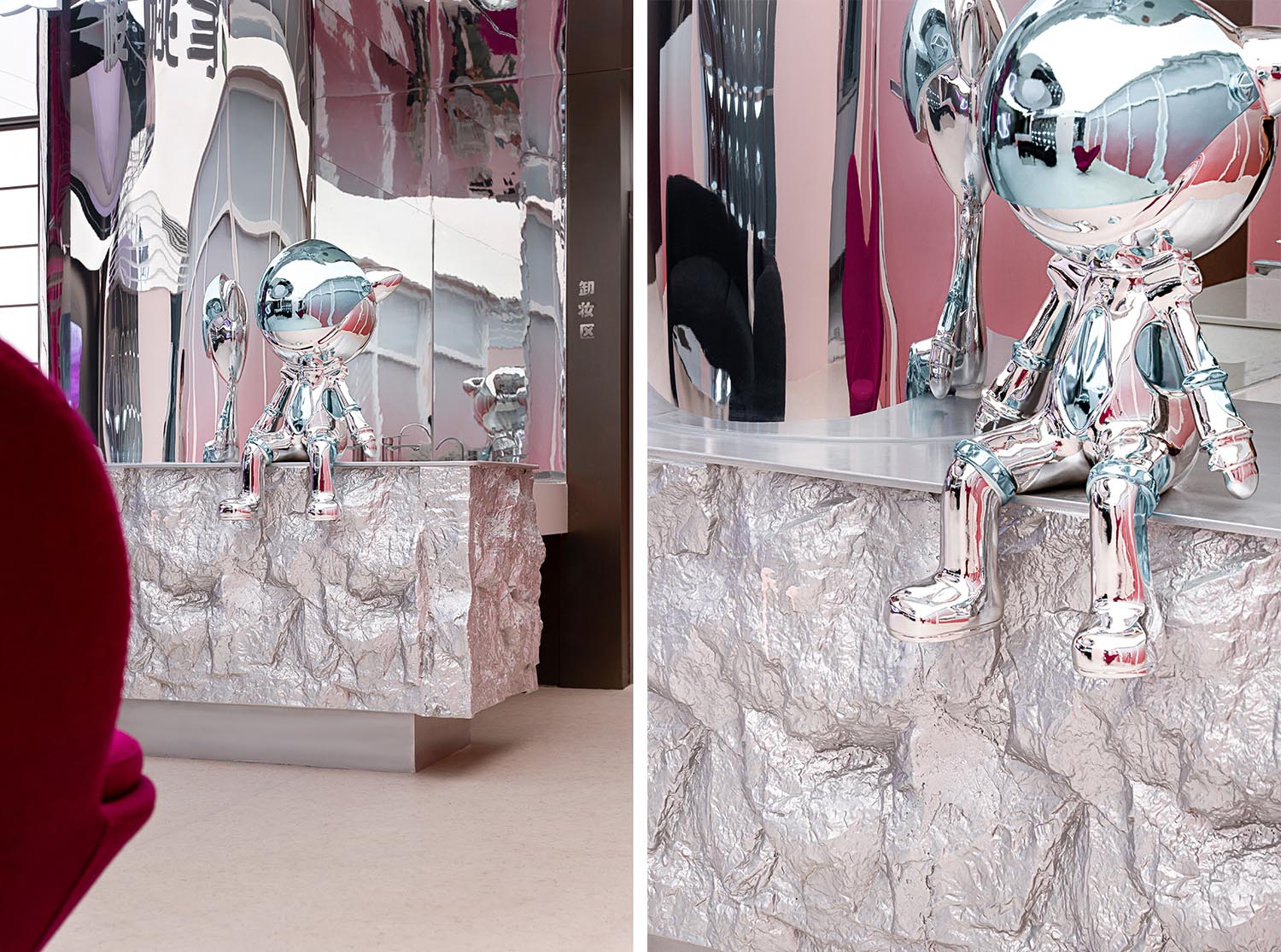 美容院設計,美容店設計,護膚店設計,美容院設計案例,醫美空間設計,醫美中心,貴州CHERRYHOUSE櫻桃家醫療美容抗衰中心,貴州,樓房花朶設計