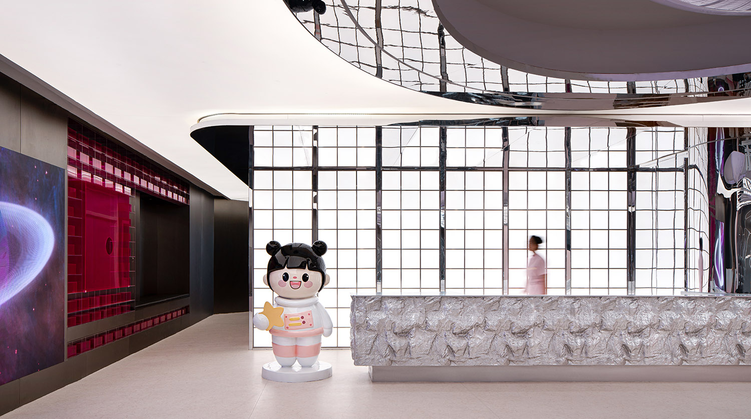 美容院設計,美容店設計,護膚店設計,美容院設計案例,醫美空間設計,醫美中心,貴州CHERRYHOUSE櫻桃家醫療美容抗衰中心,貴州,樓房花朶設計