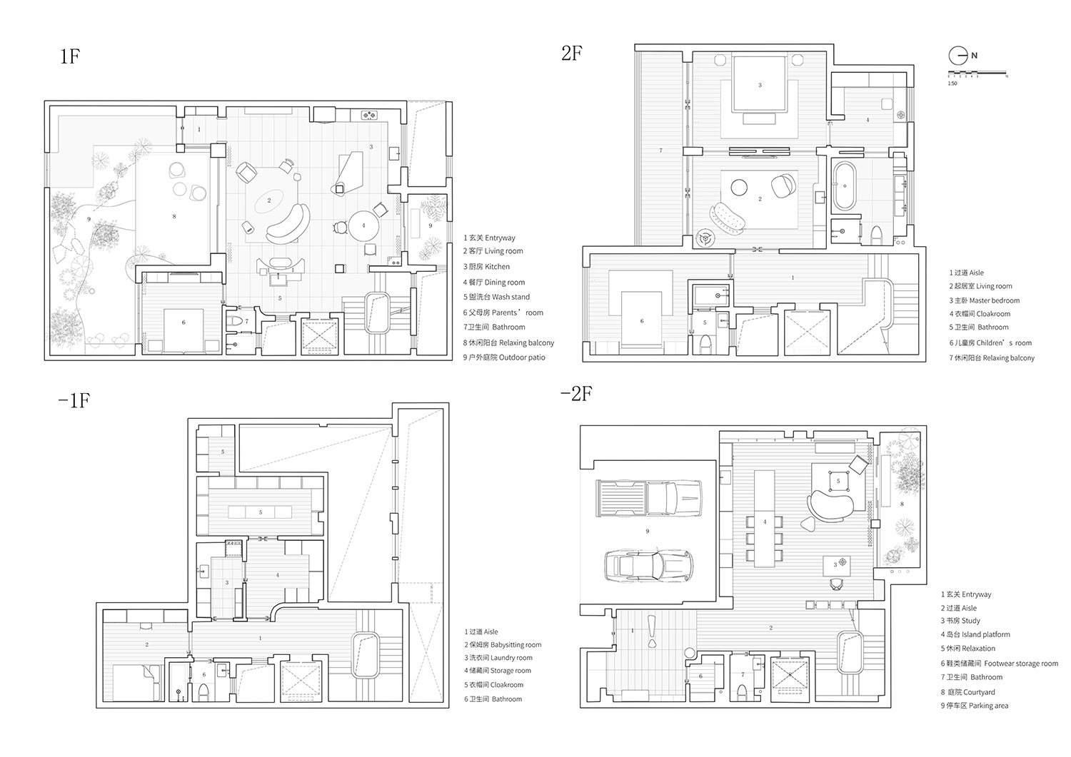 510㎡別墅設計,別墅設計,510㎡,別墅設計案例,別墅設計方案,住宅設計,現代風格別墅設計,浙江義烏桃花源住宅,山地土壤室內設計