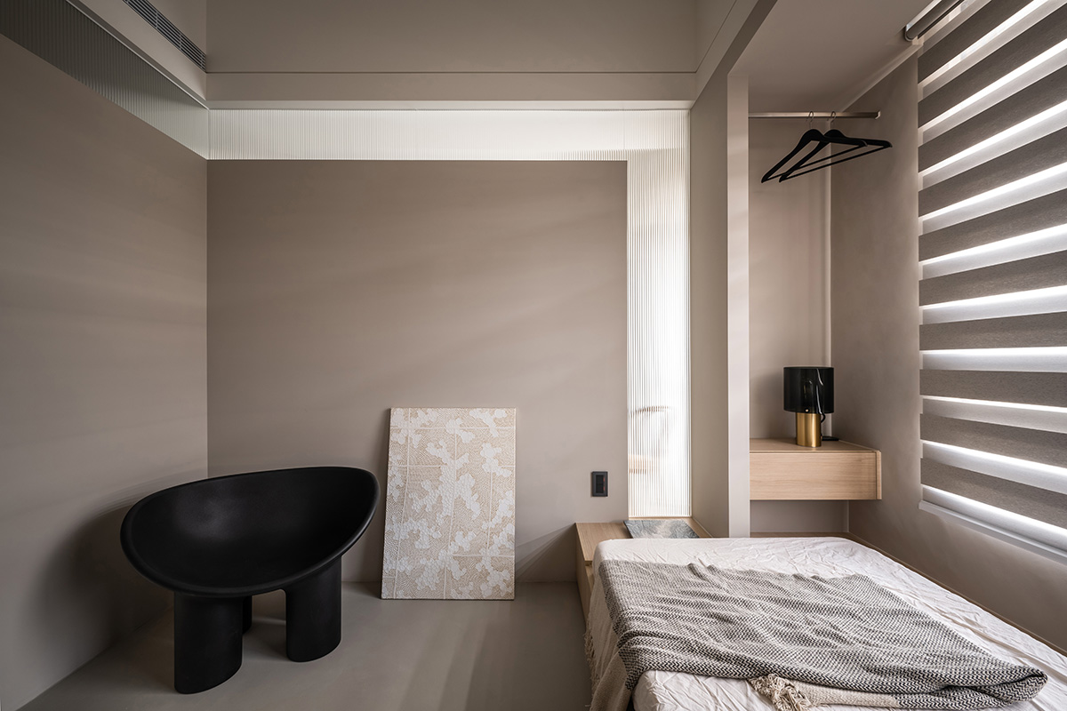 由象空間,公寓設計,公寓設計方案,60㎡,禪意,水磨石,微水泥