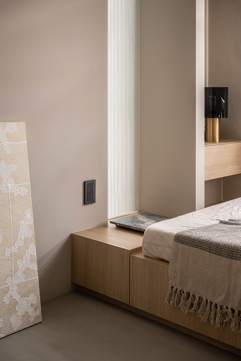 由象空間,公寓設計,公寓設計方案,60㎡,禪意,水磨石,微水泥