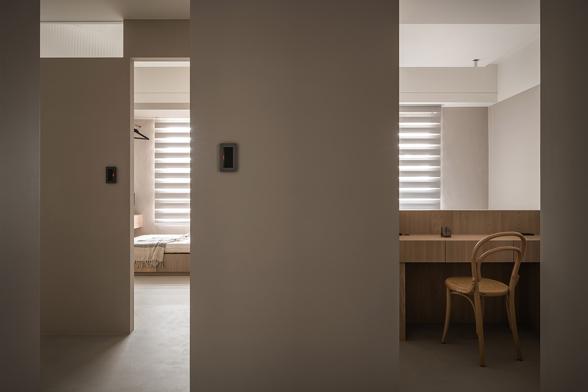 由象空間,公寓設計,公寓設計方案,60㎡,禪意,水磨石,微水泥