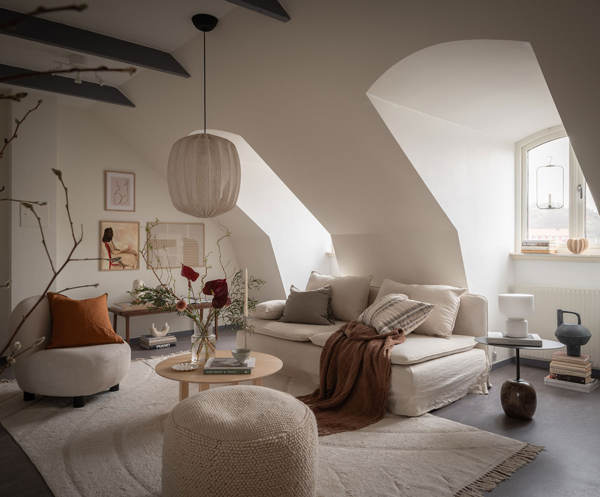 stadshem,公寓設計,公寓設計方案,閣樓,閣樓改造,閣樓設計,北歐風格