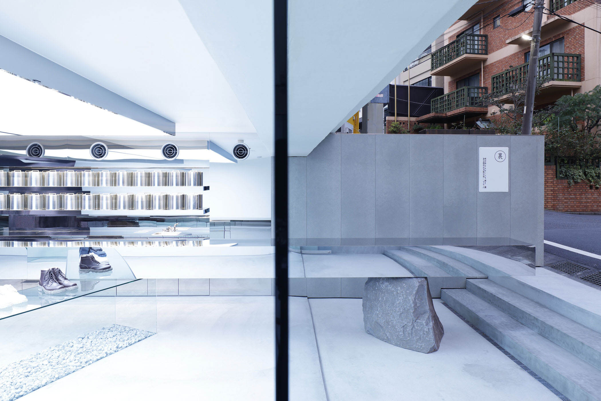 鞋店設計,國外鞋店設計,鞋店設計案例,Insideout,日本,東京,47㎡,精品鞋店,線下店設計,概念店,未來主義