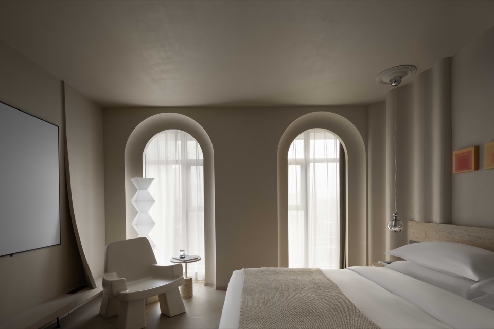 精品酒店設計,度假酒店設計,酒店設計案例,酒店設計方案,度假酒店設計方案,設計酒店,酒店設計,酒店裝修,奶油風酒店設計,長沙,長沙一束酒店,尺鍍美學