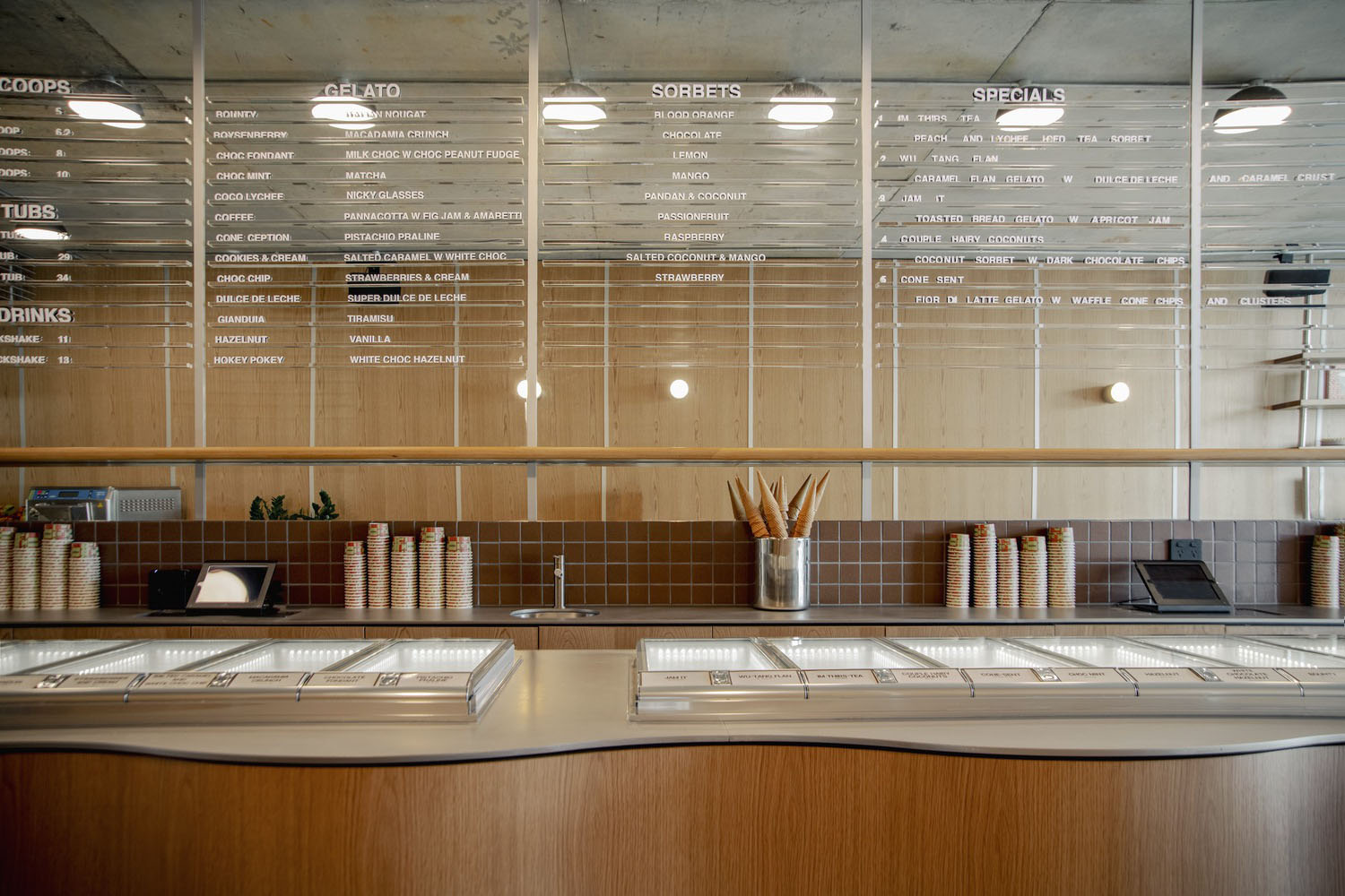 咖啡店設計,咖啡店設計案例,Sans-Arc Studio,50㎡,澳大利亞,咖啡店裝修,Gelato Messina,咖啡廳