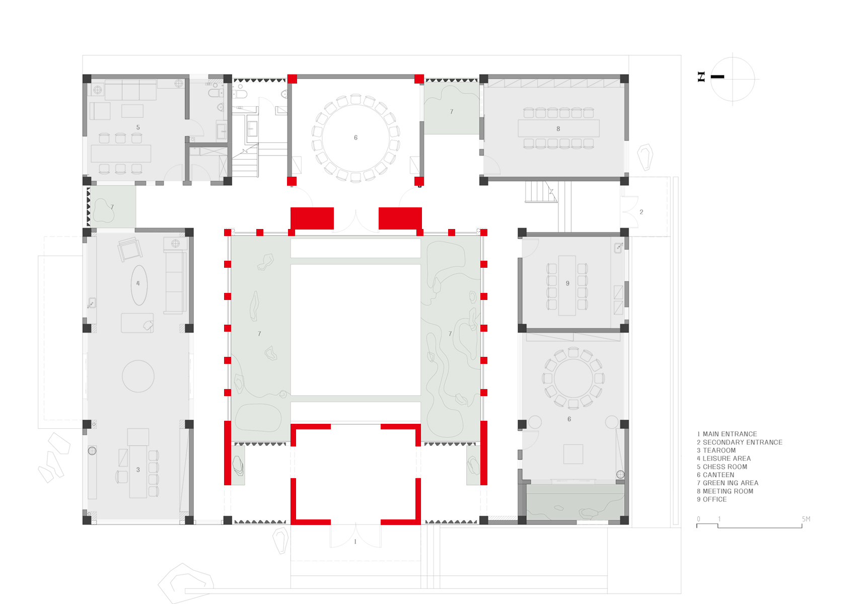 建築設計,建築改造,多功能空間,園區建築改造,雲南紅河州方院工業園區裏的四合院,雲南紅河州,素造建築