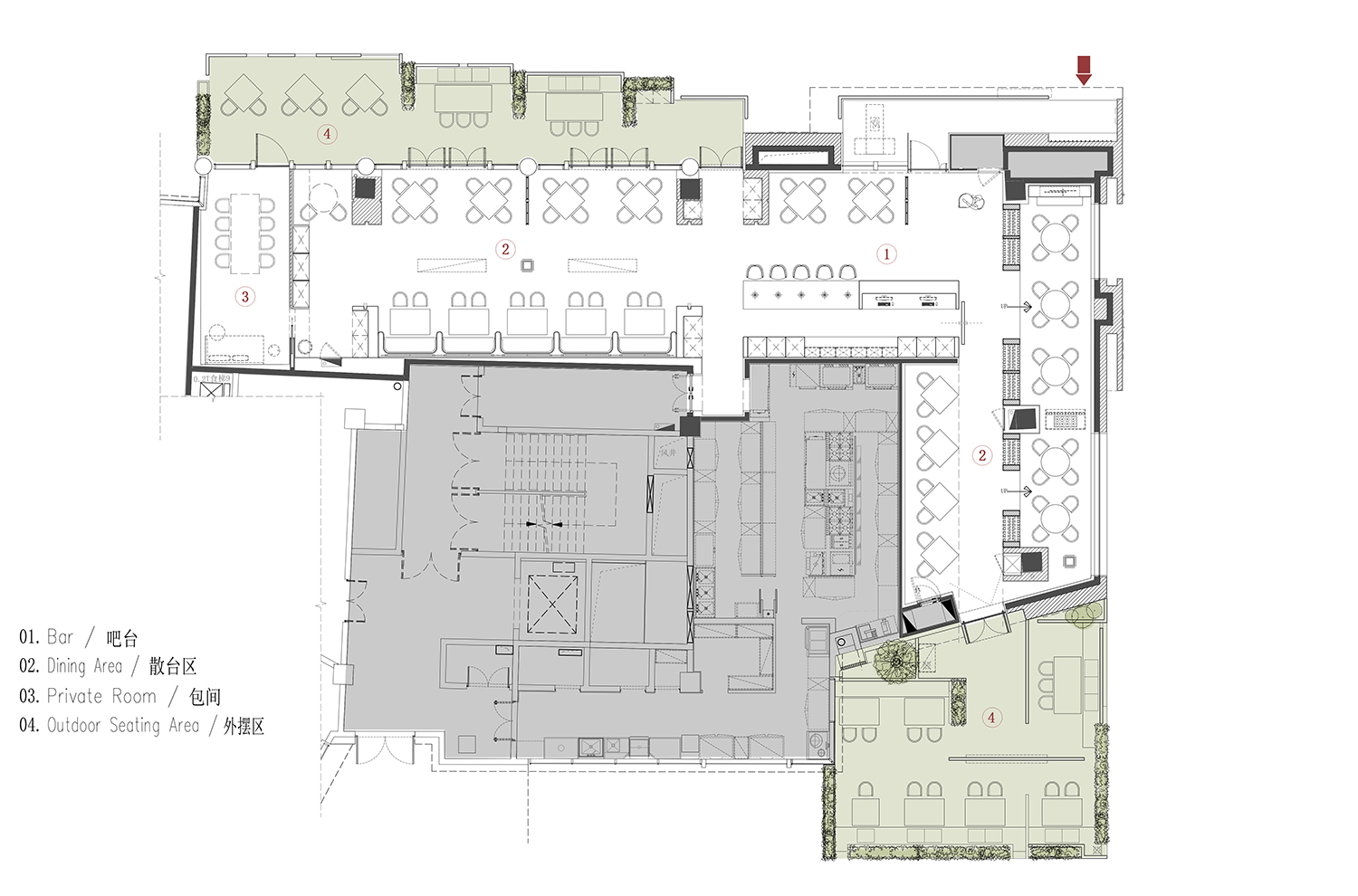 餐廳設計,西餐廳設計,高檔餐廳設計,餐廳設計案例,餐廳設計方案,餐廳裝修,餐廳效果圖,無錫USPRIME1885牛排家,無錫,艾克建築設計,謝培河