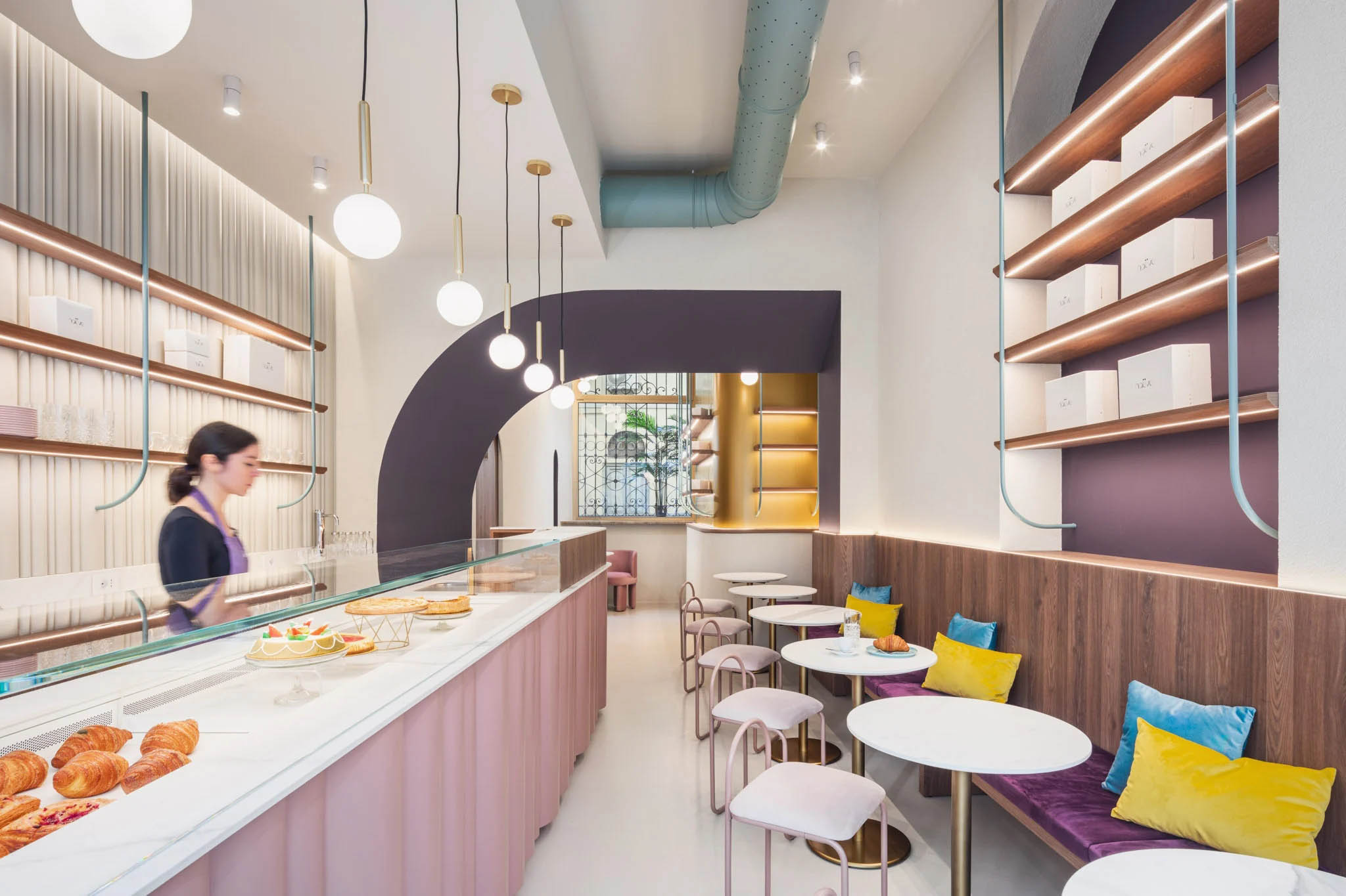 甜品店設計,甜品店設計案例,甜品店設計方案,STUDIOCARTA,甜品店設計,Naëve,意大利,米蘭