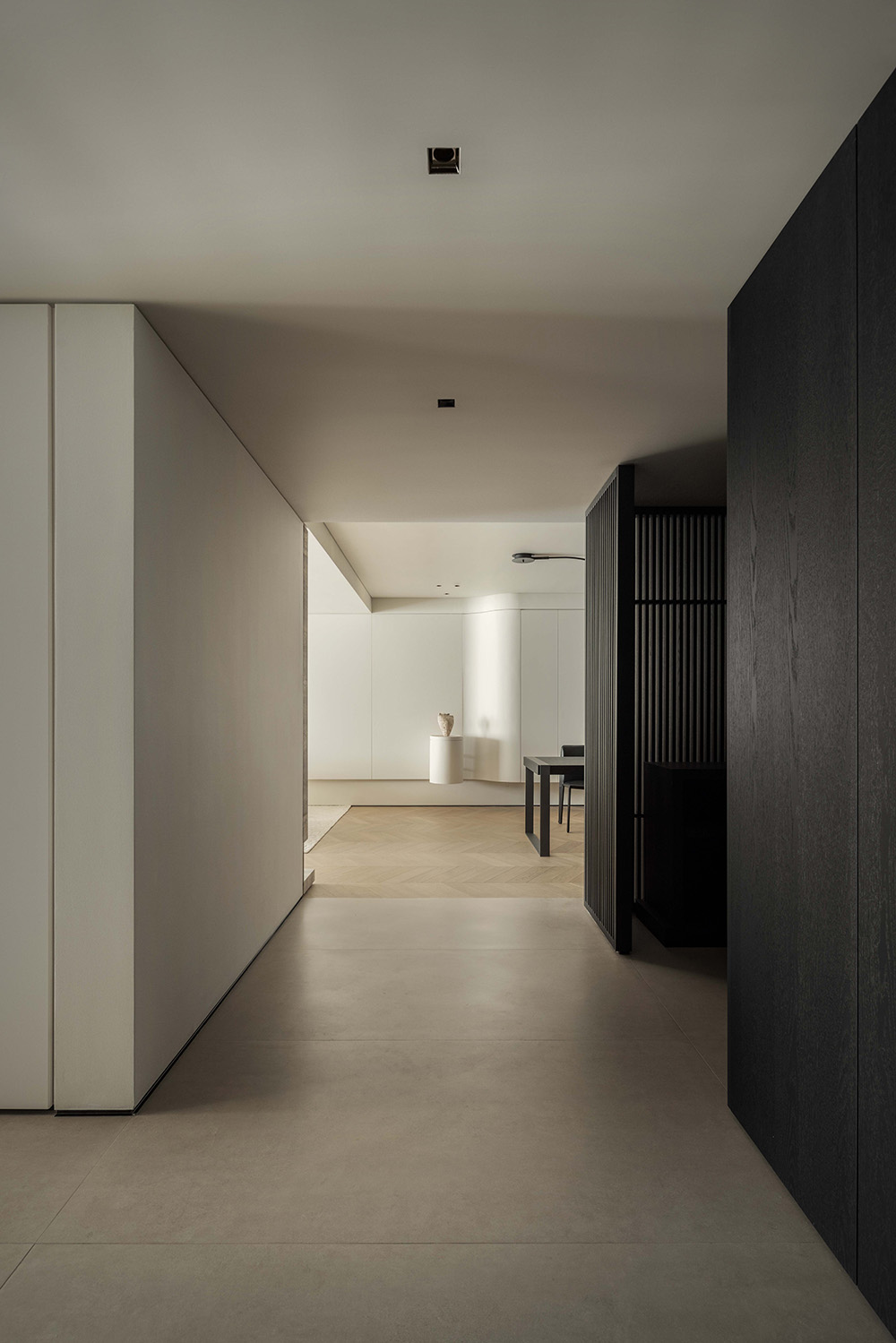 200㎡大平層設計,200㎡,大平層設計,住宅設計,黑白灰風格住宅設計,大平層設計案例,大平層設計方案,北京大平層井質現代融經典傳統塑格局,行十設計