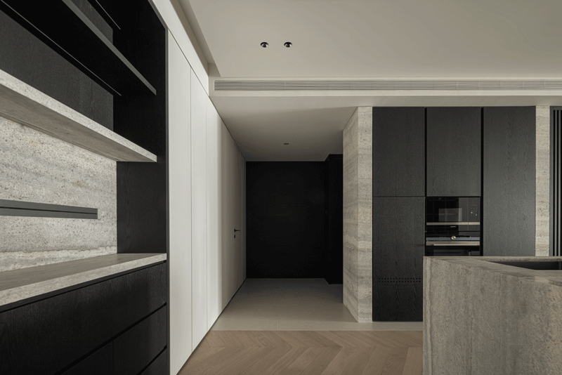 200㎡大平層設計,200㎡,大平層設計,住宅設計,黑白灰風格住宅設計,大平層設計案例,大平層設計方案,北京大平層井質現代融經典傳統塑格局,行十設計