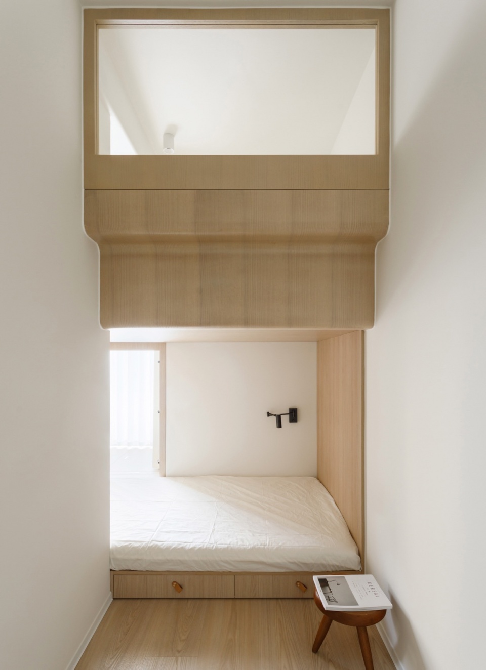 85㎡住宅設計,85㎡,住宅設計,家裝設計,小戶型設計,公寓設計,住宅設計案例,住宅設計方案,極簡風格住宅設計,舊房改造,住宅翻新,北京,北京住宅《疊屋》橫與縱的空間重塑,辰境設計