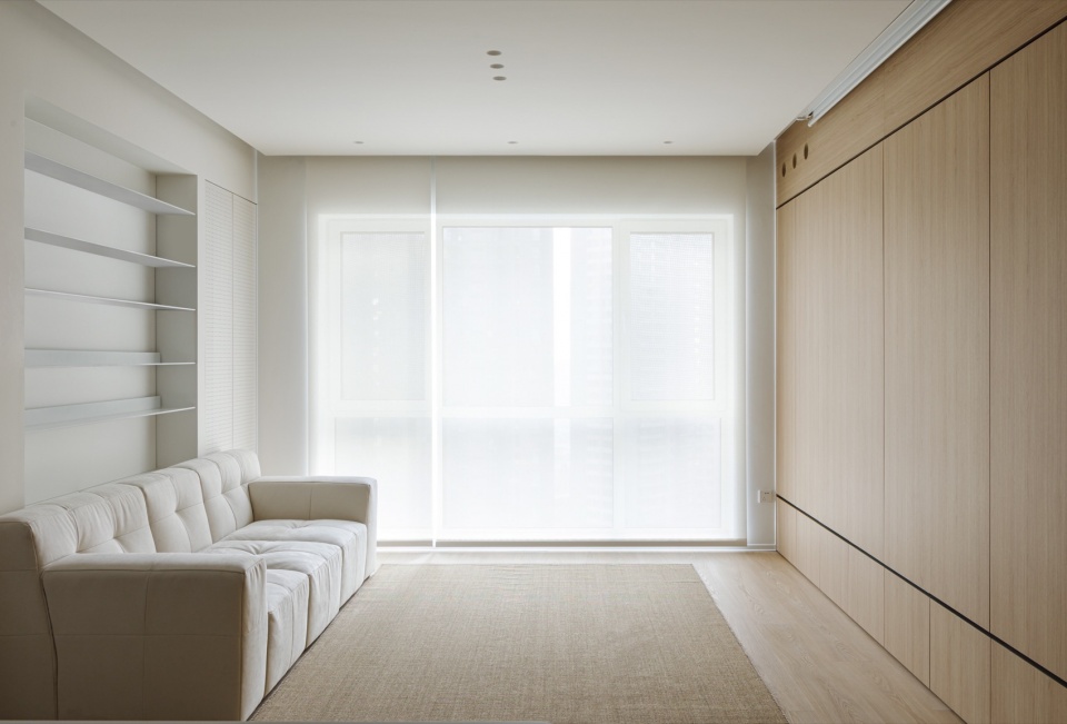 85㎡住宅設計,85㎡,住宅設計,家裝設計,小戶型設計,公寓設計,住宅設計案例,住宅設計方案,極簡風格住宅設計,舊房改造,住宅翻新,北京,北京住宅《疊屋》橫與縱的空間重塑,辰境設計