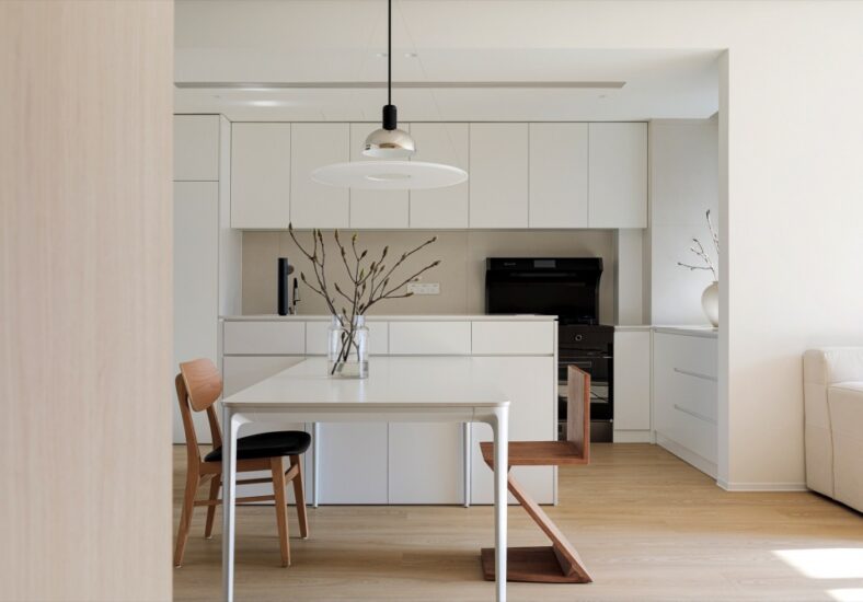 辰境設計 | 85㎡,北京住宅《疊屋》橫與縱的空間重塑