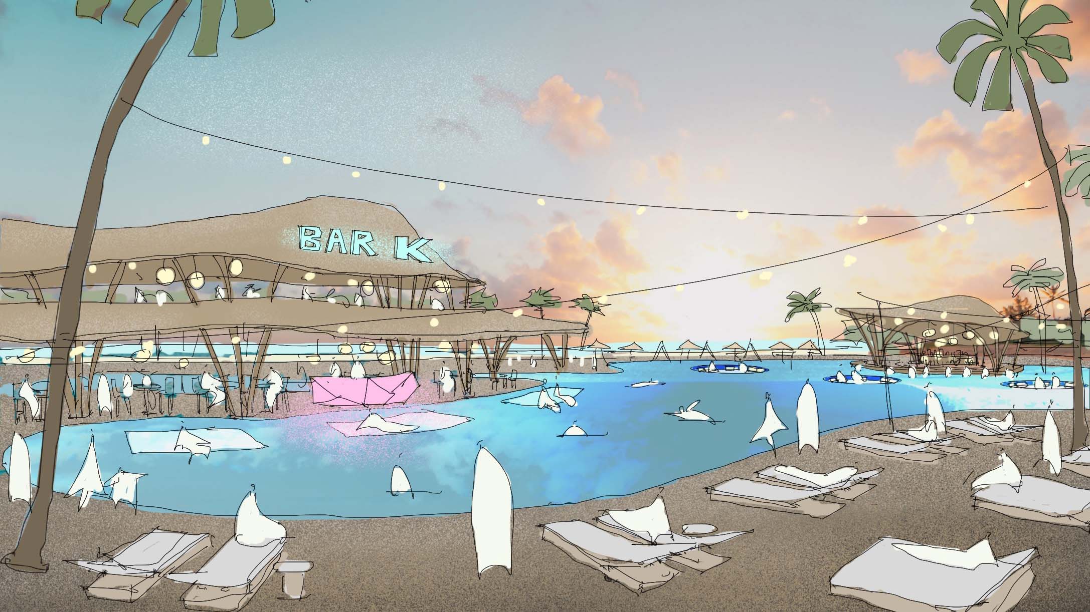 酒吧設計方案,酒吧設計,酒吧設計案例,酒吧裝修,海邊酒吧設計,現代風格酒吧設計,海南萬寧神州半島DEDECO Beach Club酒吧,海南萬寧,Basistudio本所設計