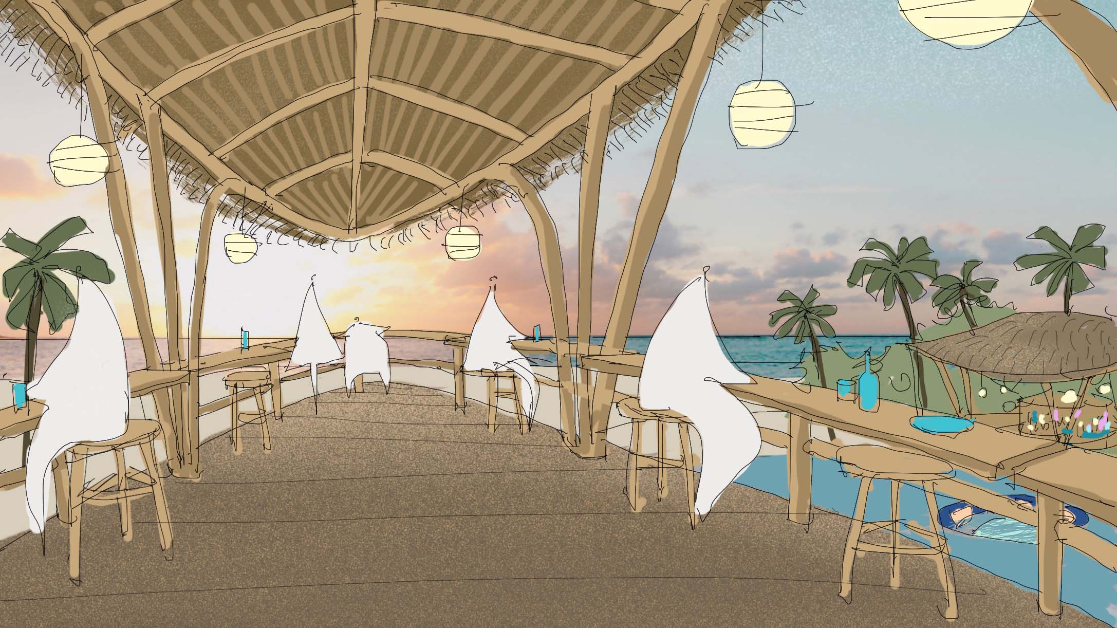 酒吧設計方案,酒吧設計,酒吧設計案例,酒吧裝修,海邊酒吧設計,現代風格酒吧設計,海南萬寧神州半島DEDECO Beach Club酒吧,海南萬寧,Basistudio本所設計