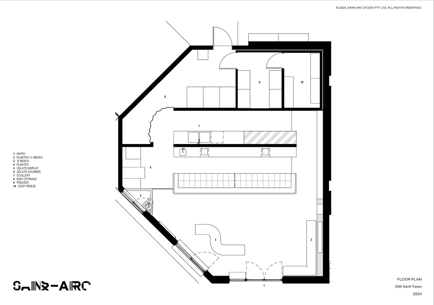 酒吧設計,餐廳設計,Sans-Arc Studio,Messina酒吧&餐廳,100㎡,酒吧設計案例