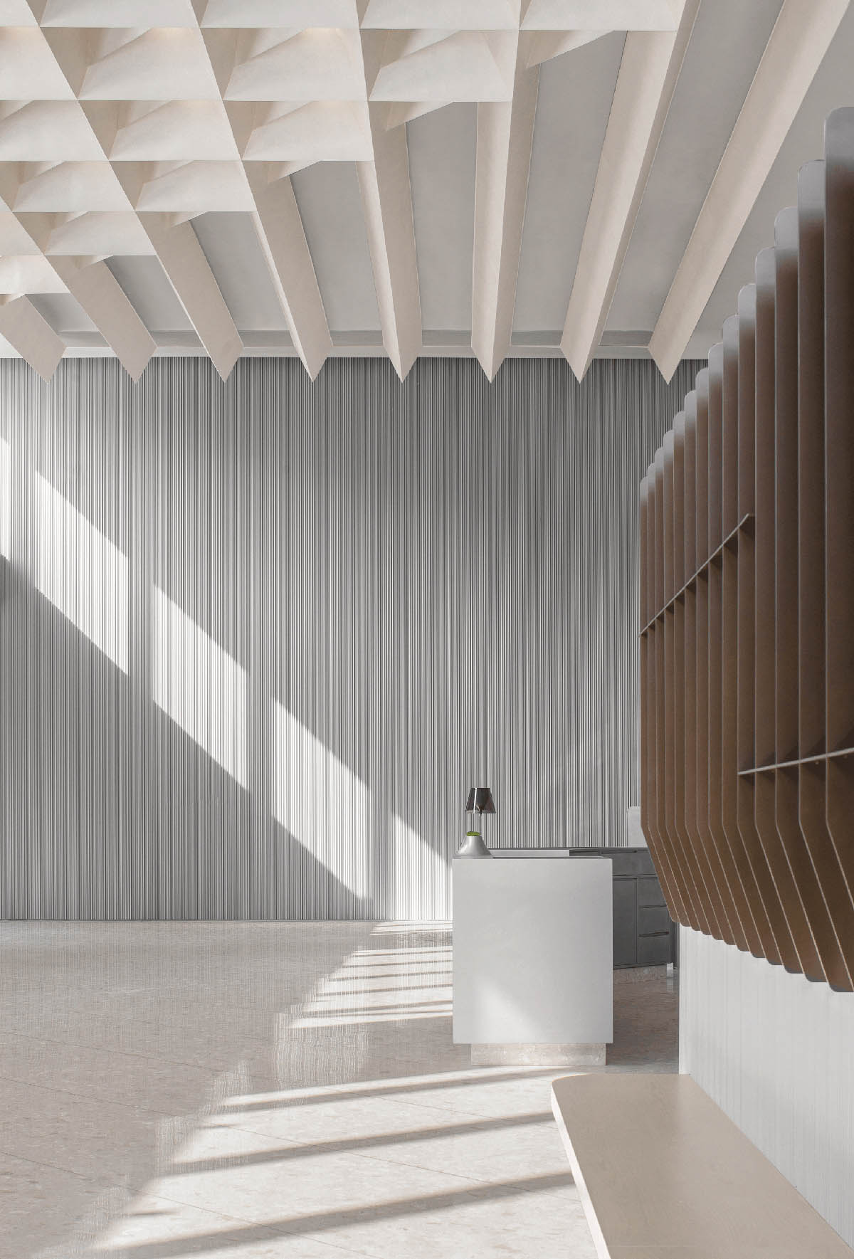 接待大堂設計,辦公樓接待大堂設計,電梯間設計,公共空間設計,辦公樓衛生間設計,杭州黃龍國際中心四期「微交互」擬態未來辦公方式,杭州,TOMO東木築造