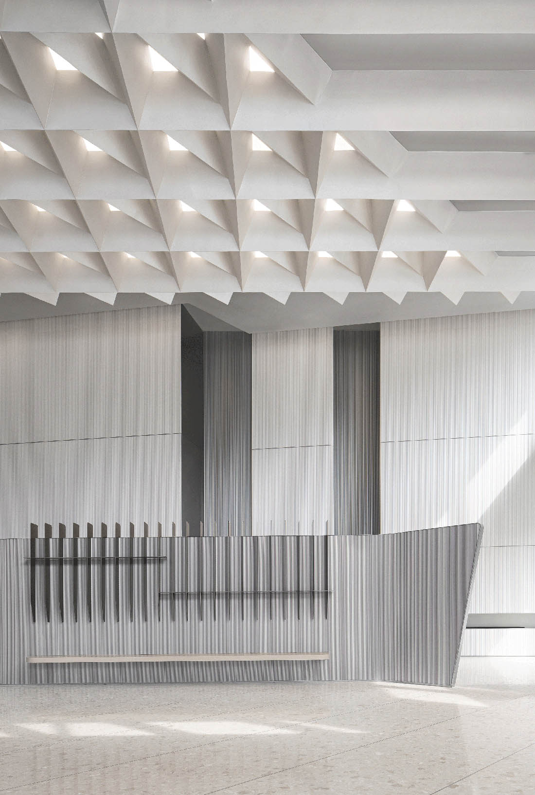 接待大堂設計,辦公樓接待大堂設計,電梯間設計,公共空間設計,辦公樓衛生間設計,杭州黃龍國際中心四期「微交互」擬態未來辦公方式,杭州,TOMO東木築造