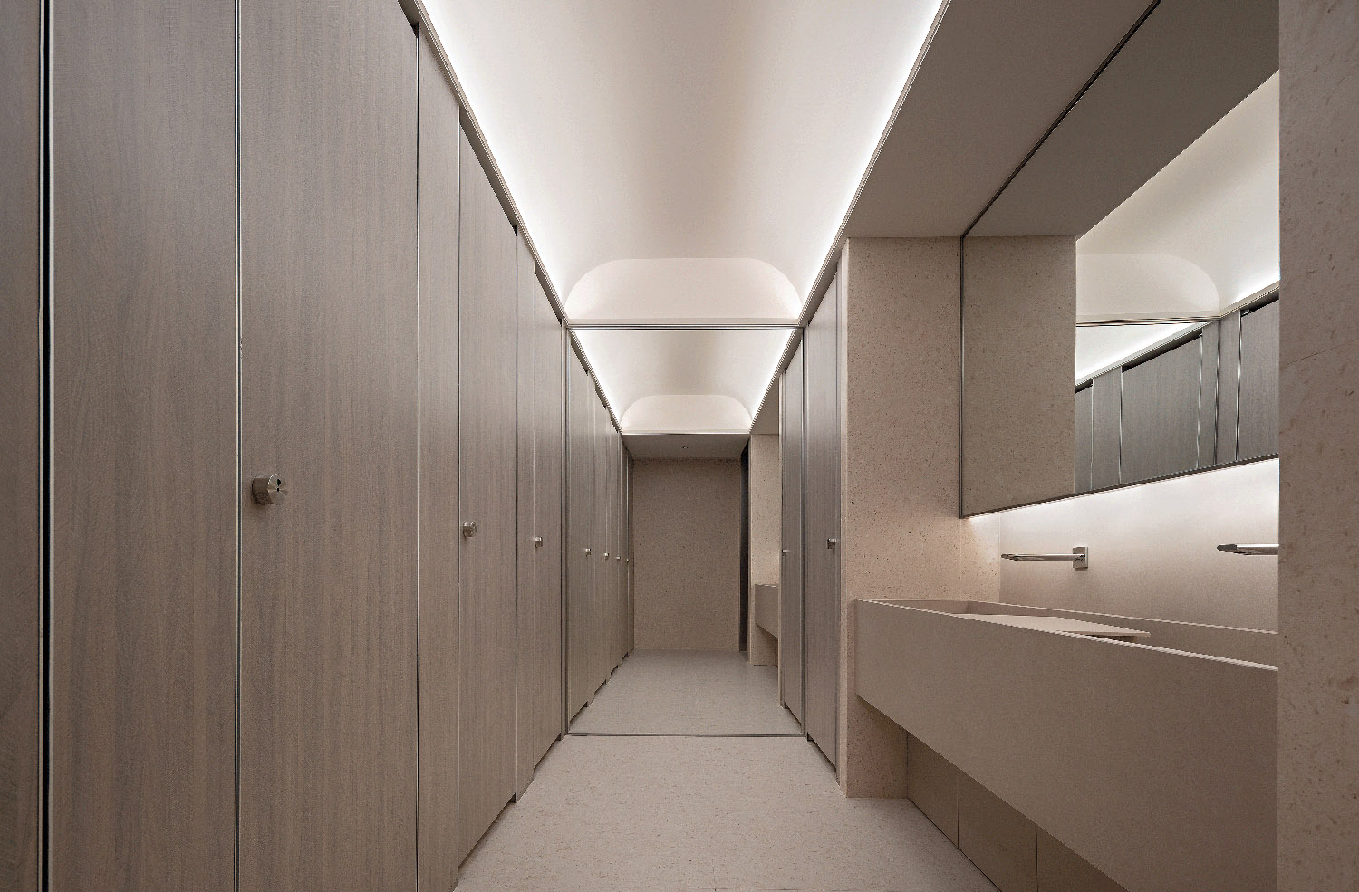 接待大堂設計,辦公樓接待大堂設計,電梯間設計,公共空間設計,辦公樓衛生間設計,杭州黃龍國際中心四期「微交互」擬態未來辦公方式,杭州,TOMO東木築造