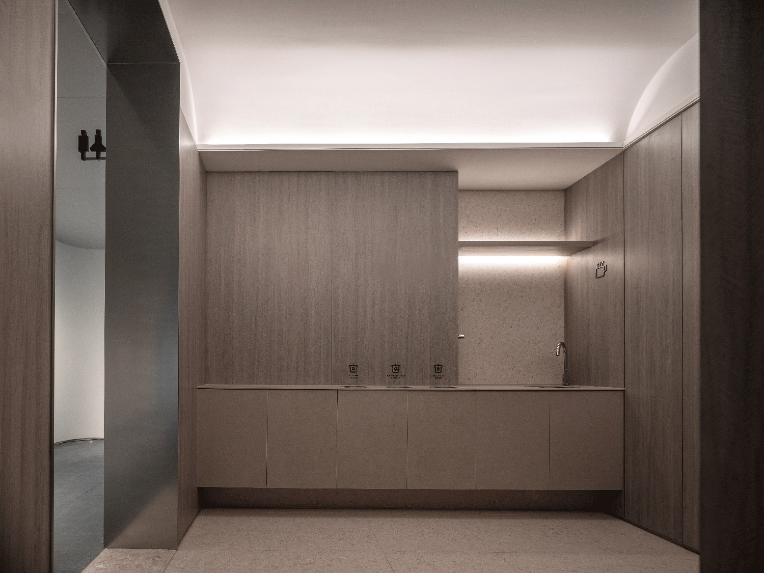 接待大堂設計,辦公樓接待大堂設計,電梯間設計,公共空間設計,辦公樓衛生間設計,杭州黃龍國際中心四期「微交互」擬態未來辦公方式,杭州,TOMO東木築造