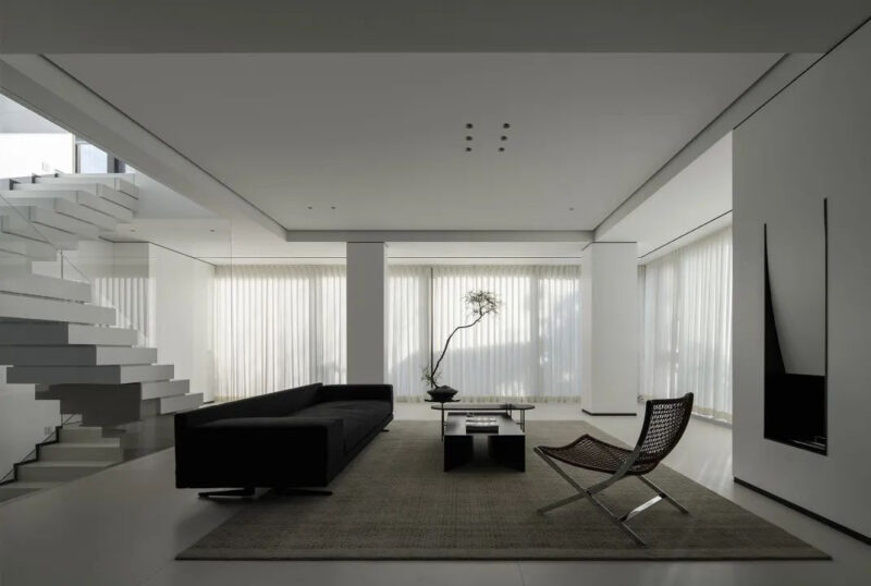 FEN+張奇峰設計事務所 | 室內280㎡+花園150㎡,寧波疊墅-柳岸曉風