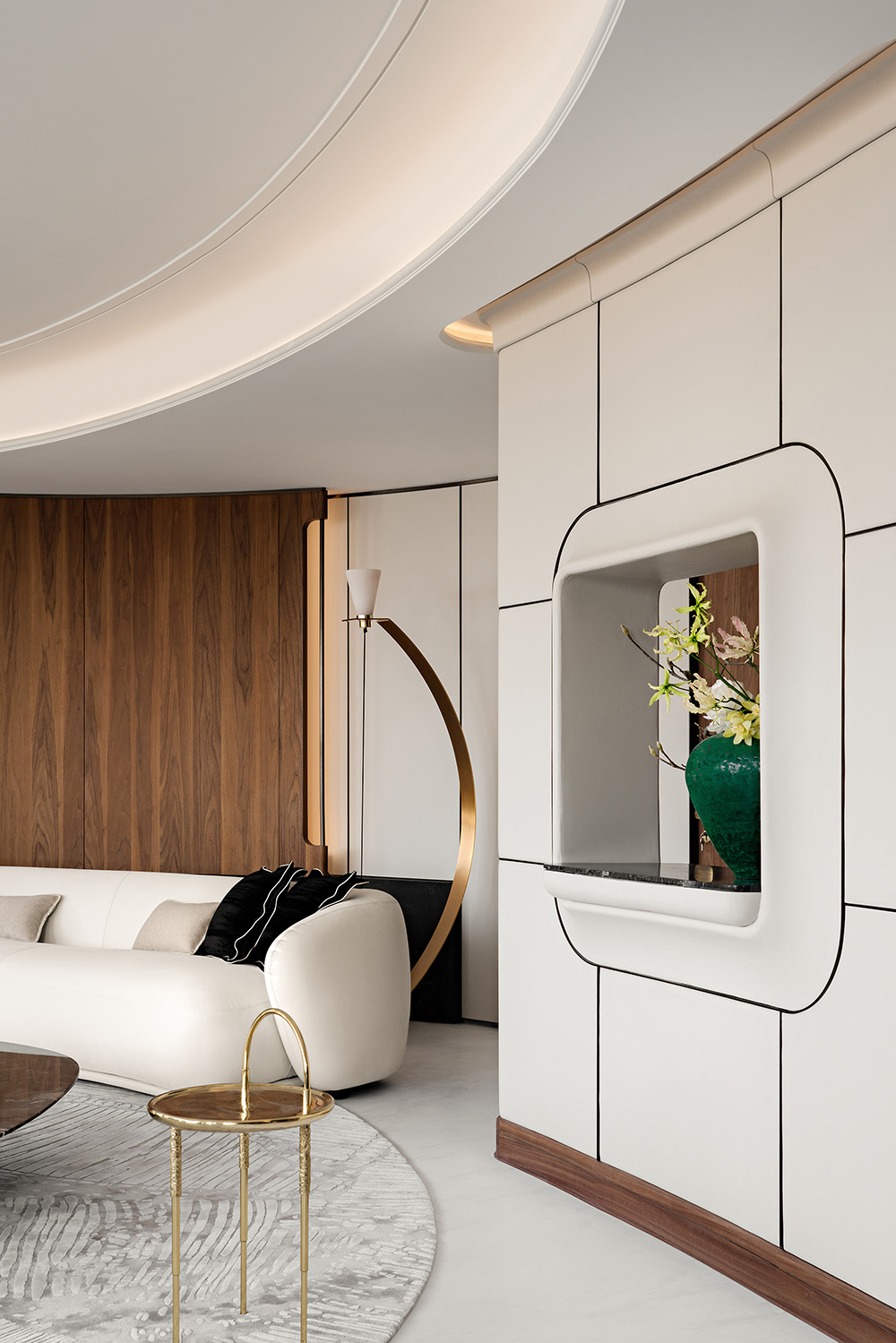 住宅設計,大平層設計,現代風格大平層設計,361㎡大平層設計,361㎡,輕奢風住宅,微水泥,輕奢風軟裝,大平層設計案例,大平層設計方案,上海「翠湖五集」大平層,上海,艾未設計