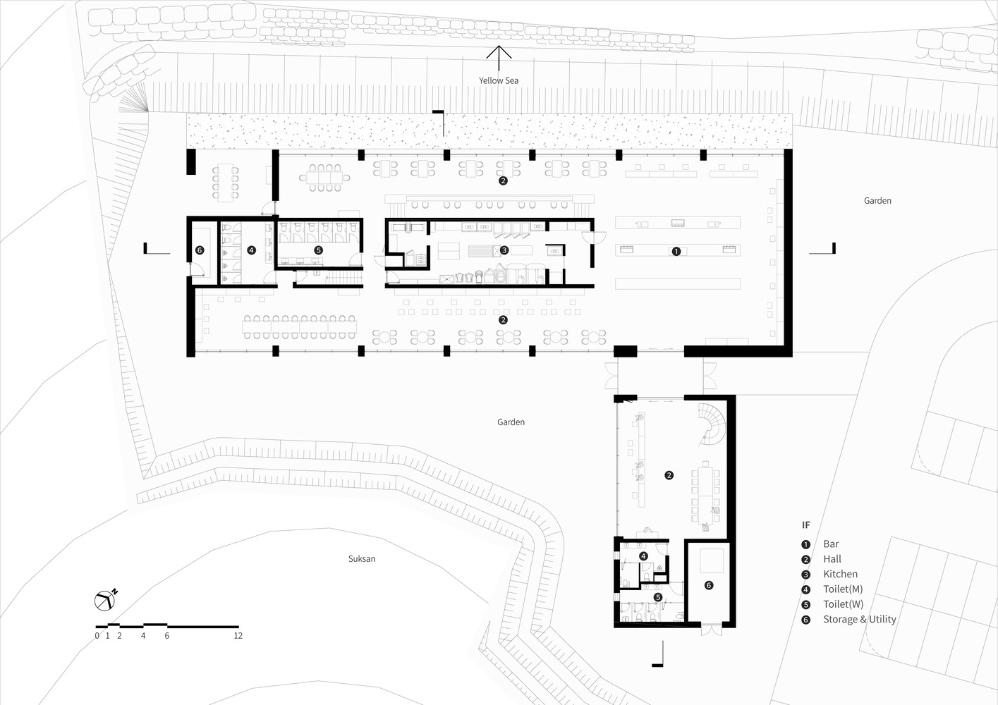 咖啡廳設計,咖啡店設計,咖啡廳設計案例,咖啡廳設計方案,MTT,1490㎡,咖啡廳裝修,韓國,木浦市,SUKSAN Café