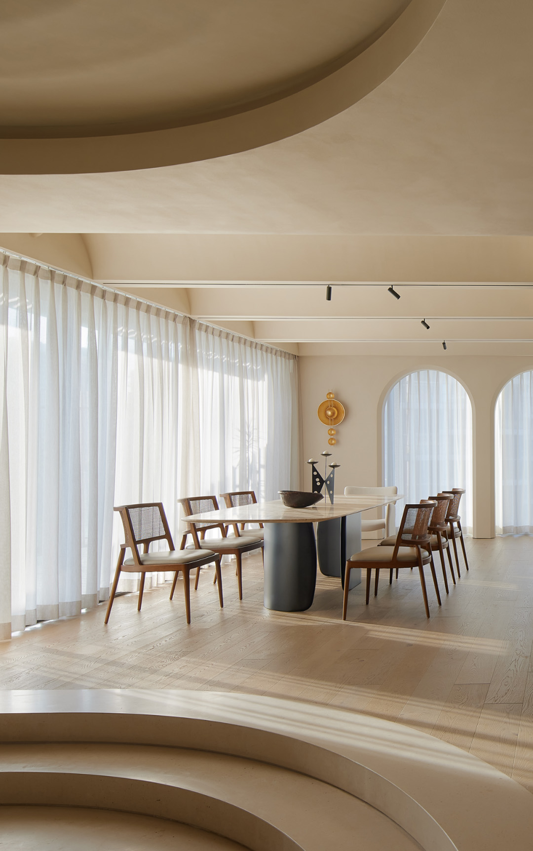 住宅設計,大平層設計,現代風格大平層設計,360㎡大平層設計,360㎡,奶油風住宅,微水泥,奶油風軟裝,大平層設計案例,大平層設計方案,深圳,深圳大平層光影敘境,時光築造空間設計