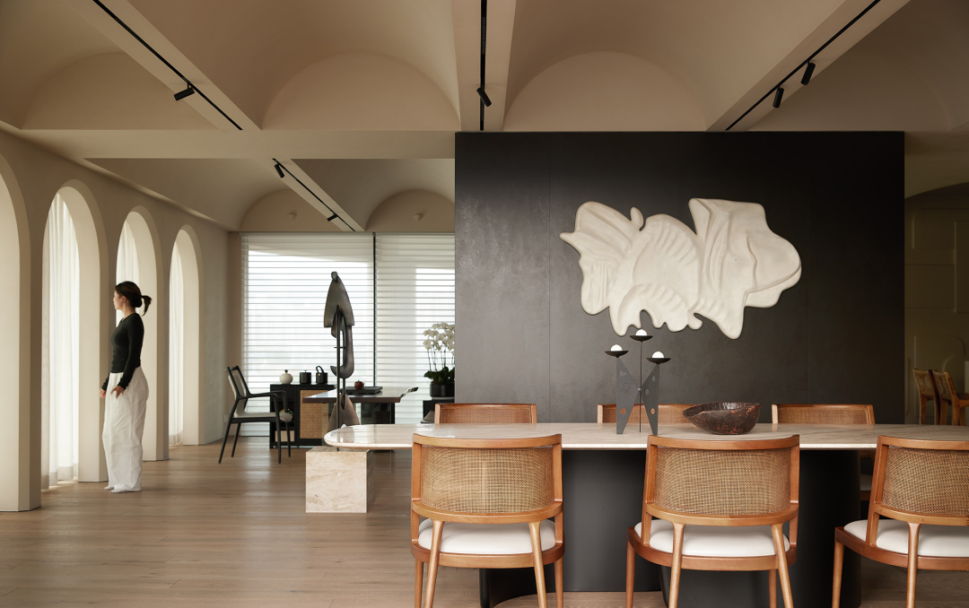 住宅設計,大平層設計,現代風格大平層設計,360㎡大平層設計,360㎡,奶油風住宅,微水泥,奶油風軟裝,大平層設計案例,大平層設計方案,深圳,深圳大平層光影敘境,時光築造空間設計