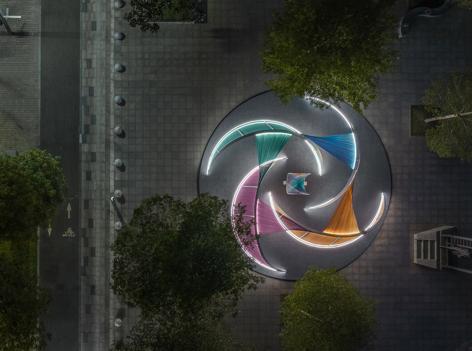 裝置設計,藝術裝置,燈光裝置設計,互動裝置,深圳光影藝術季-嶼,深圳,MARS星球建築設計