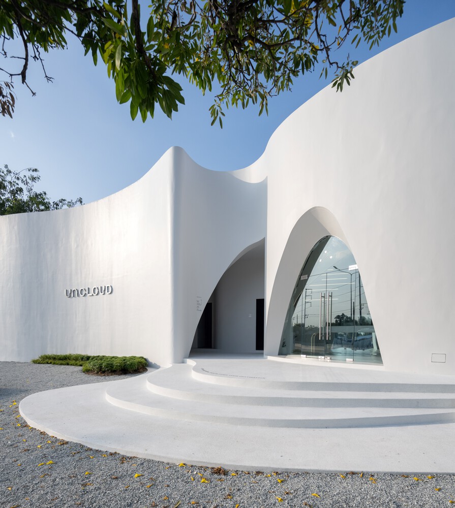 Unknown Surface Studio,咖啡廳設計案例,咖啡店設計,泰國,曲線美學,400㎡,Uncloud Coffee,咖啡廳設計,網紅咖啡廳,創意咖啡店