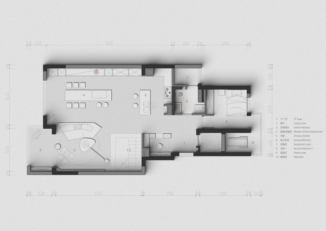 333㎡疊墅設計,疊墅設計,333㎡,現代風格住宅設計,疊墅設計案例,疊墅設計方案,疊墅裝修,成都翡翠和悅疊墅,成都,仲乙分寸設計