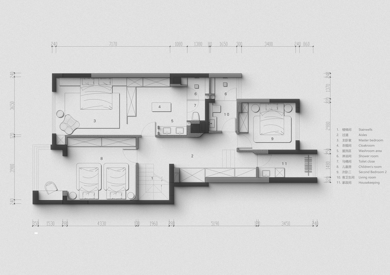 333㎡疊墅設計,疊墅設計,333㎡,現代風格住宅設計,疊墅設計案例,疊墅設計方案,疊墅裝修,成都翡翠和悅疊墅,成都,仲乙分寸設計