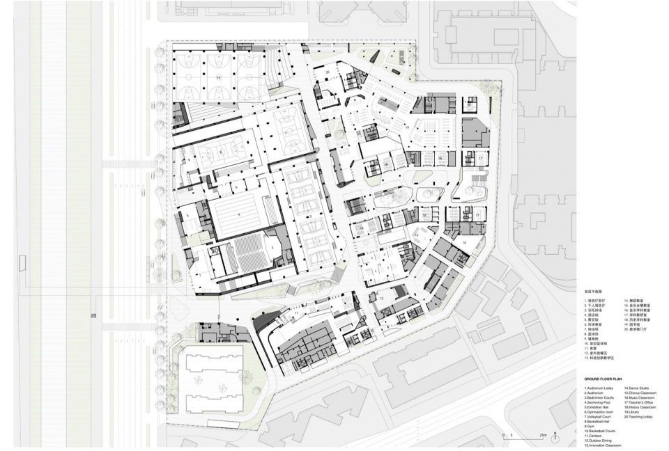 小學設計,學校設計,校園設計,學校設計案例,校園改造,學校裝修,中學設計,校園建築設計,深圳福田中學校園設計,深圳,reMIX臨界工作室