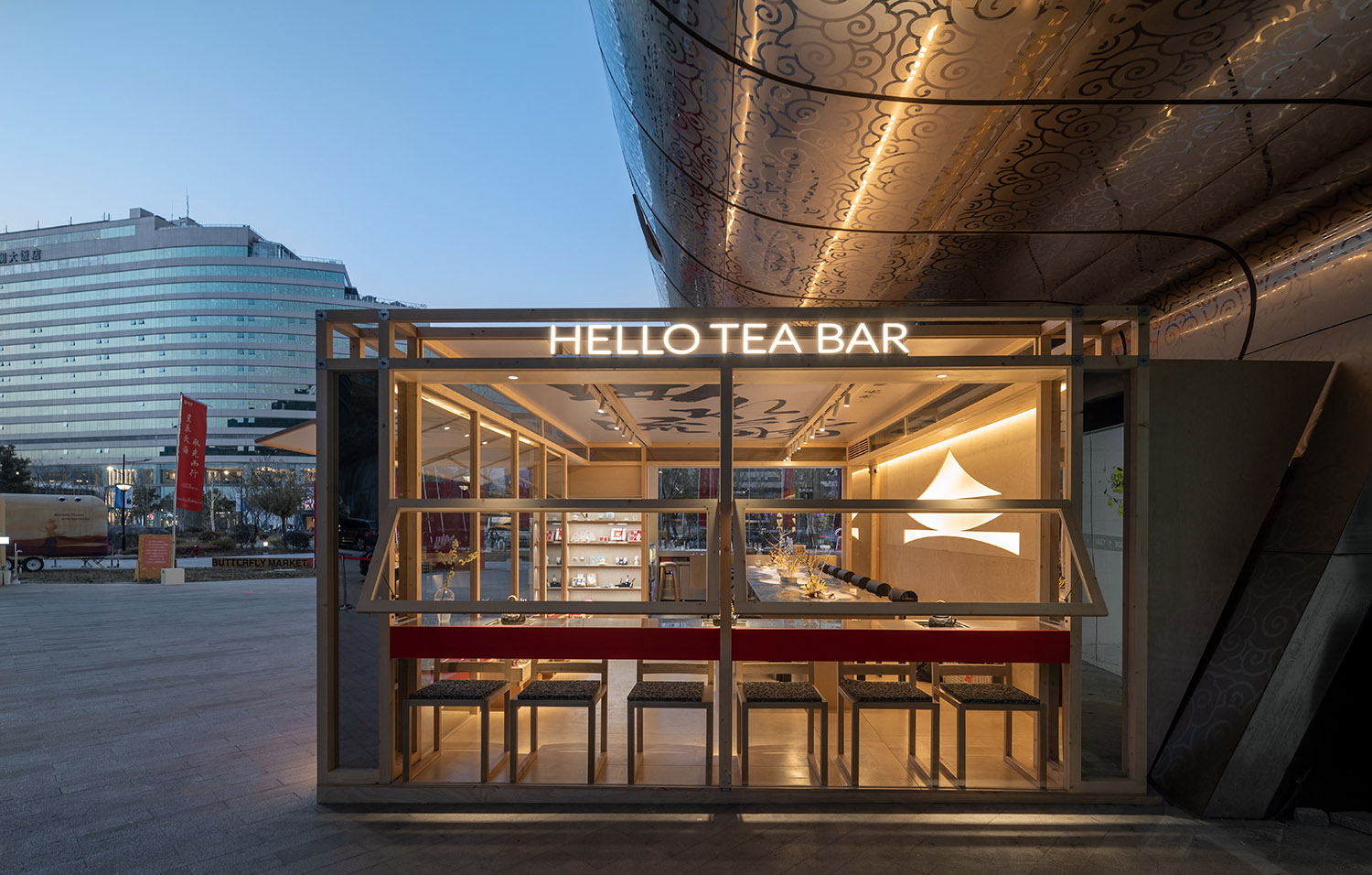 茶室設計,茶飲店設計,新中式茶室設計,茶室設計案例,茶室設計方案,茶室,杭州 HELLO TEA BAR 新中式茶亭,杭州,哈嘍品牌設計