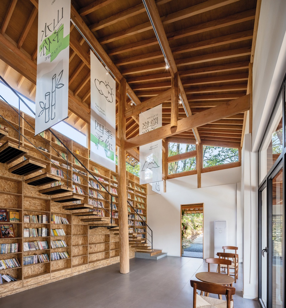 咖啡廳設計,景區咖啡廳設計,書店設計,咖啡廳書店設計,景區咖啡廳書店,景區建築改造,長沙青山鋪大沙裏鄉村咖啡書屋,裏予咖啡書屋,長沙,之行建築事務所