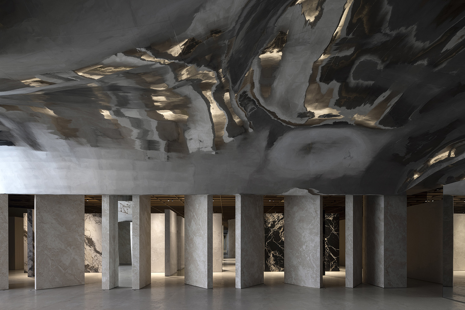 商業空間,瓷磚展廳,展廳,展廳設計,企業展廳,材料展廳設計,歐文萊瓷磚,佛山歐文萊總部大地主義展館,佛山,艾克建築設計,謝培河