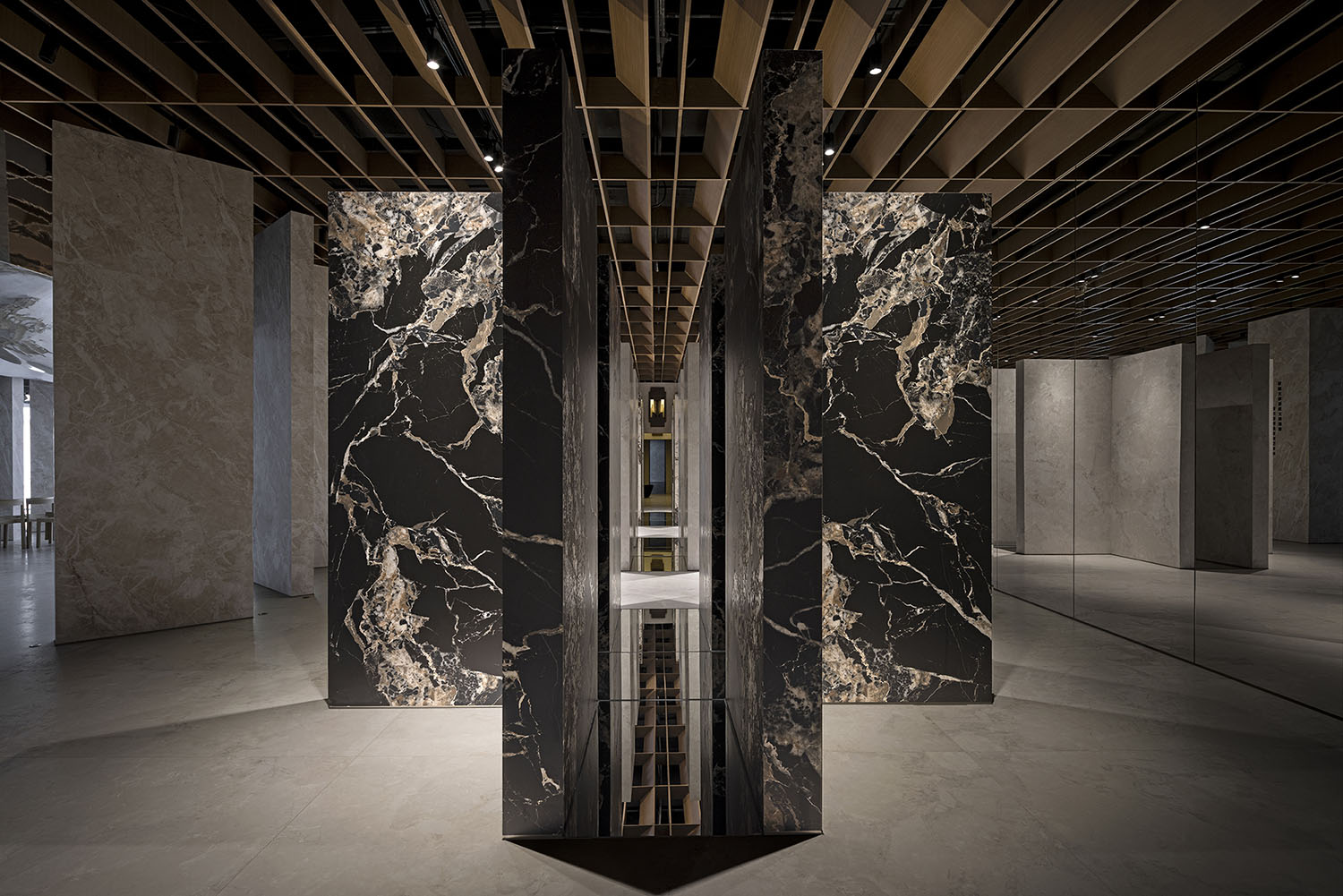 商業空間,瓷磚展廳,展廳,展廳設計,企業展廳,材料展廳設計,歐文萊瓷磚,佛山歐文萊總部大地主義展館,佛山,艾克建築設計,謝培河