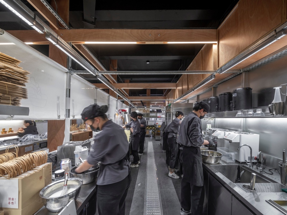 茶飲店設計,主題茶飲店設計,圍爐煮茶,水果茶店設計,商店設計,拾柴手作蘇州觀前街店,蘇州,空間站建築師事務所