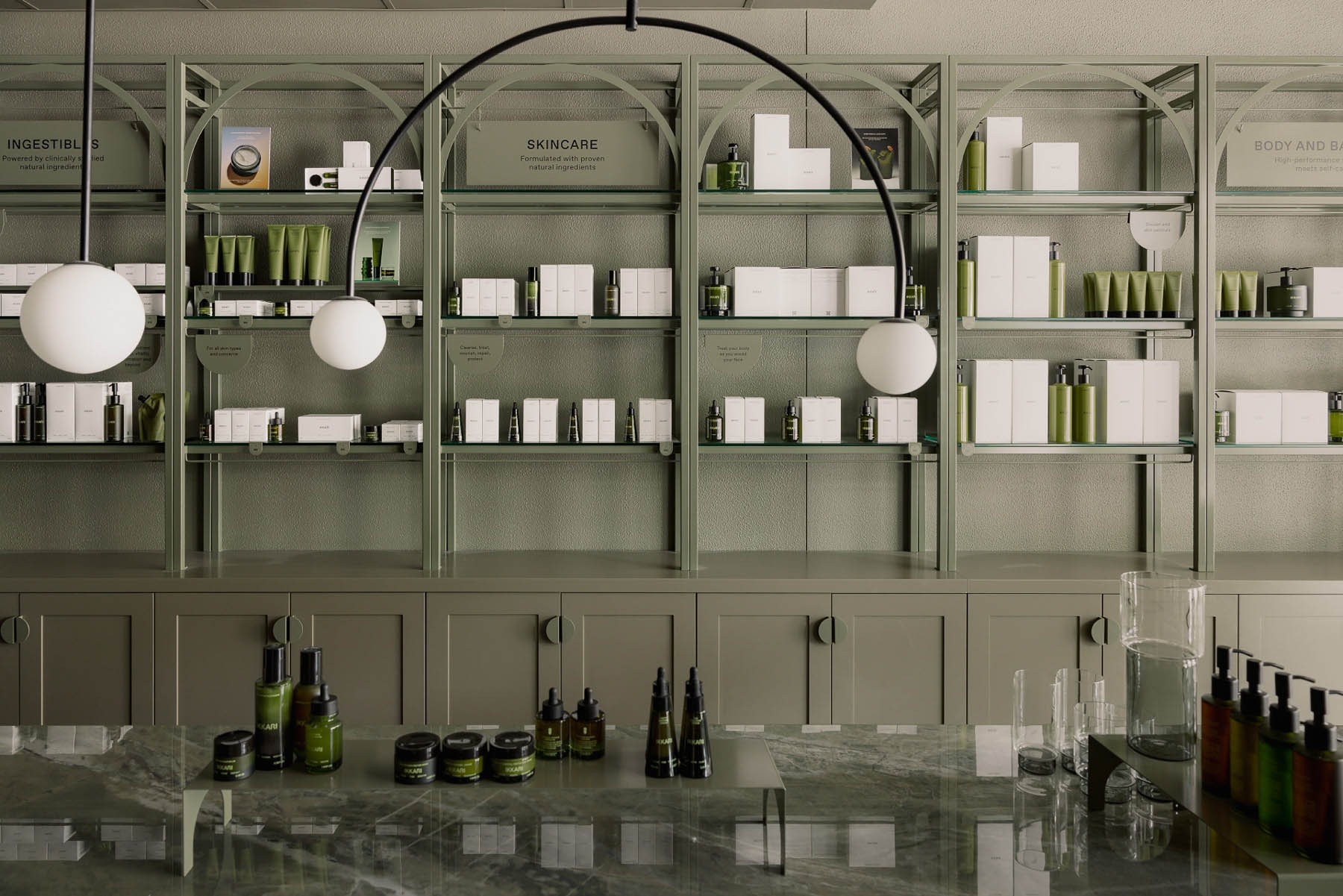 Aje,IKKARI,零售店設計,護膚品零售店,零售店設計方案,零售店設計案例,美容&健康品牌I,旗艦店設計,店鋪設計,澳大利亞,莫斯曼