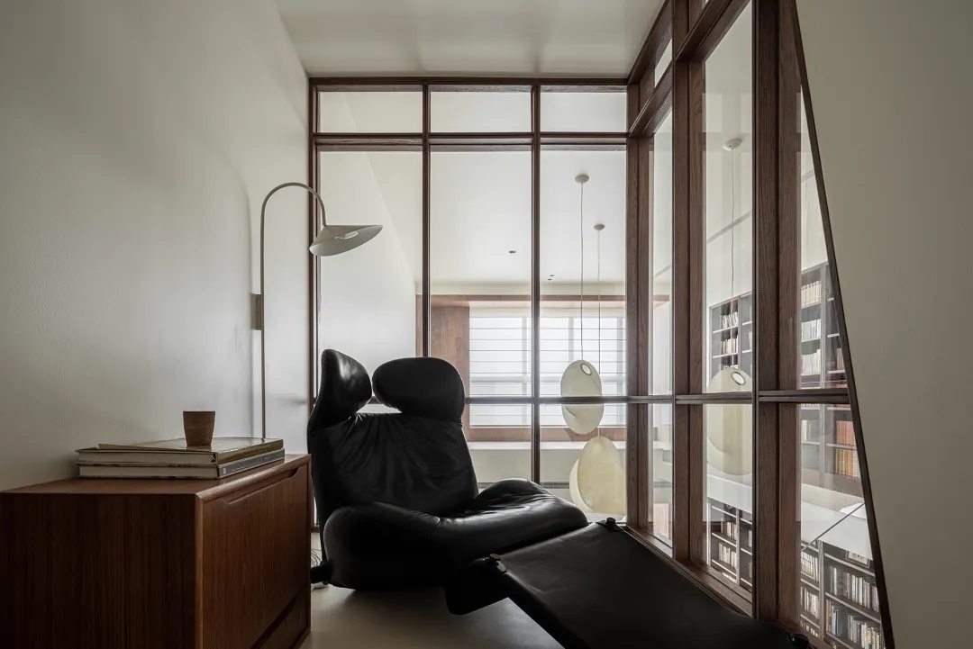 201㎡複式設計,201㎡,複式設計案例,複式設計,家裝設計,原木風設計,微水泥,現代風格住宅設計,北京複式住宅「書屋」,北京,與空間設計