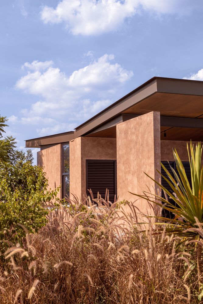 VAGA,別墅設計,開放式,平層別墅,別墅設計案例,別墅設計方案,巴西,赤陶色