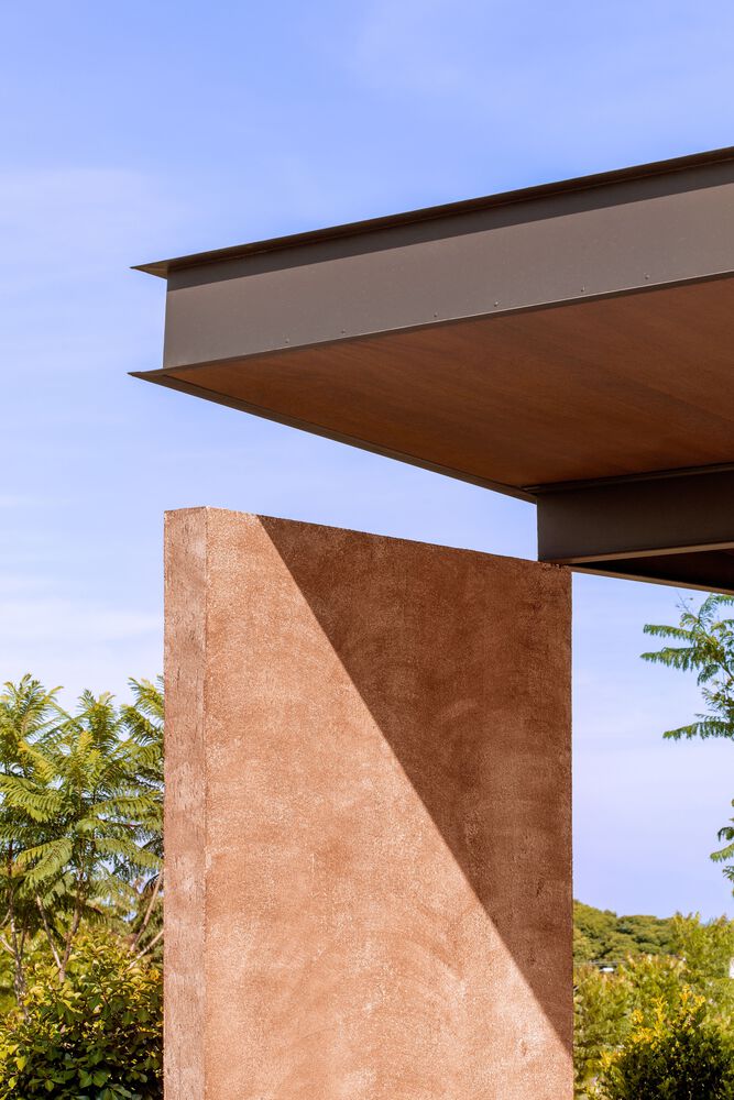 VAGA,別墅設計,開放式,平層別墅,別墅設計案例,別墅設計方案,巴西,赤陶色