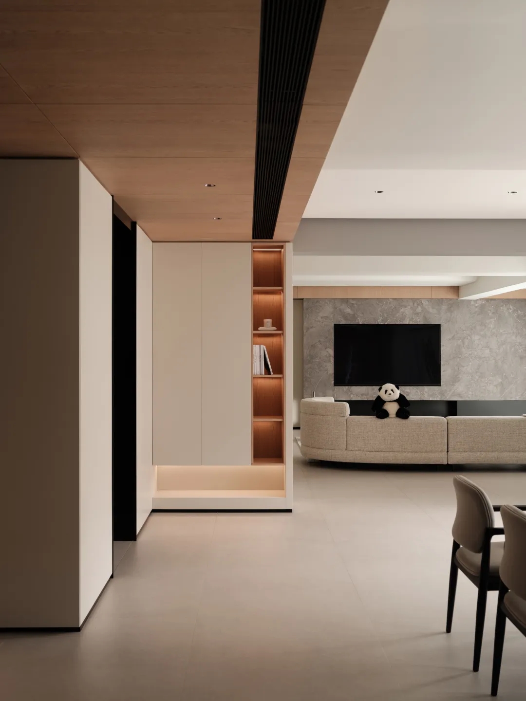 300㎡大平層設計,300㎡,微水泥,住宅設計,現代風格家裝設計,大平層設計,大平層設計案例,大平層設計方案,福建南平大平層-逐光踏影,福建南平,HHD恒合立創設計