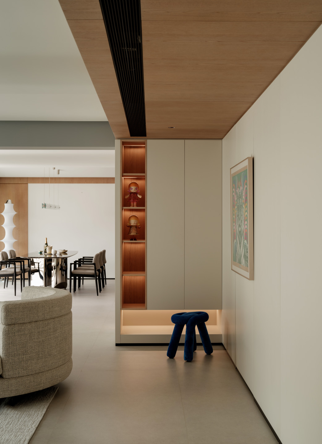 300㎡大平層設計,300㎡,微水泥,住宅設計,現代風格家裝設計,大平層設計,大平層設計案例,大平層設計方案,福建南平大平層-逐光踏影,福建南平,HHD恒合立創設計